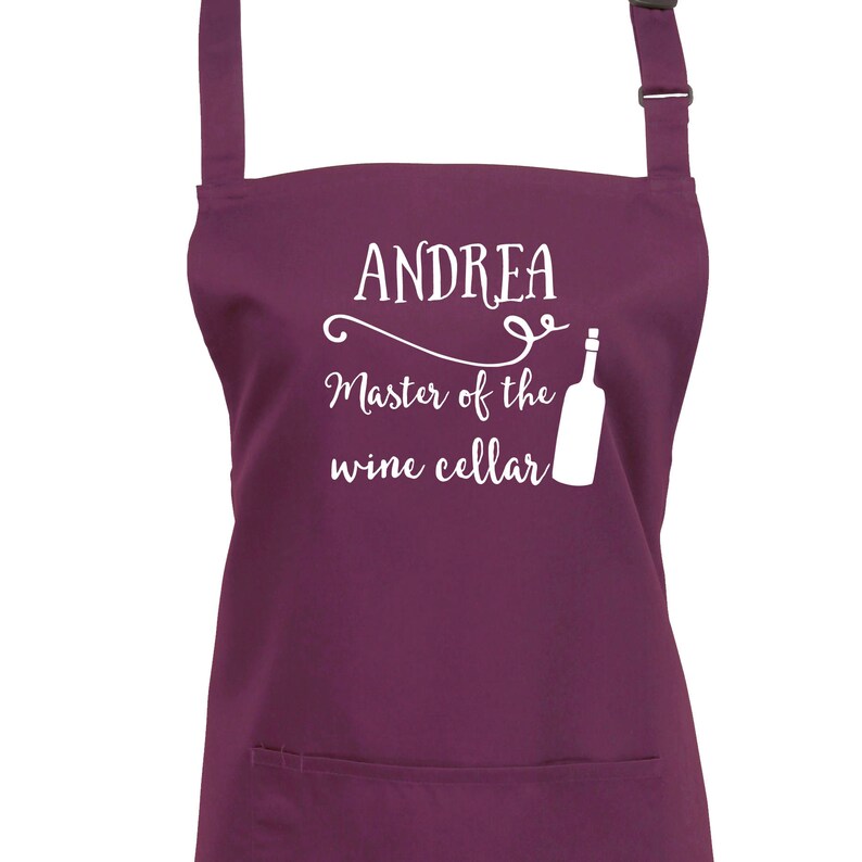 Personalised Master of the Wine Cellar Sommelier Apron. 23 Etsy
