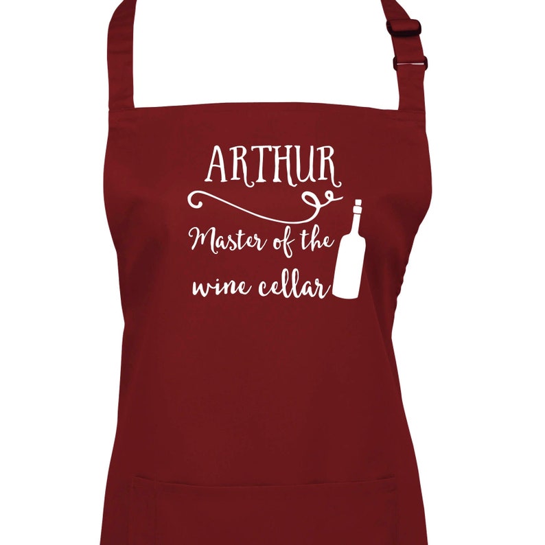 Personalised Master of the Wine Cellar Sommelier Apron. 23 Etsy