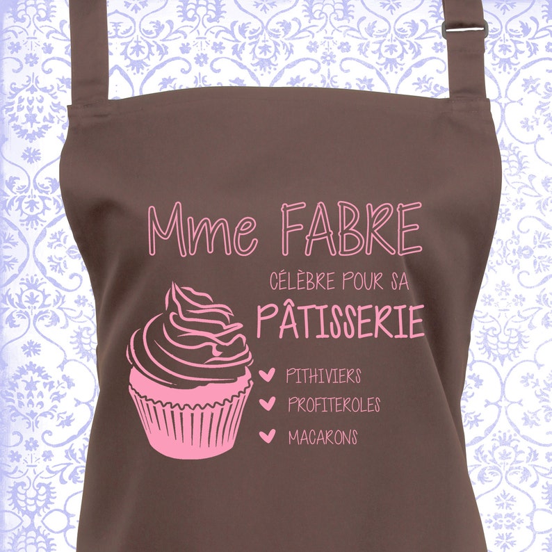 Tablier Boulangerie Personnalisable Brodé - 100% Coton - 20 Coloris - Pour Pro Ou Particulier