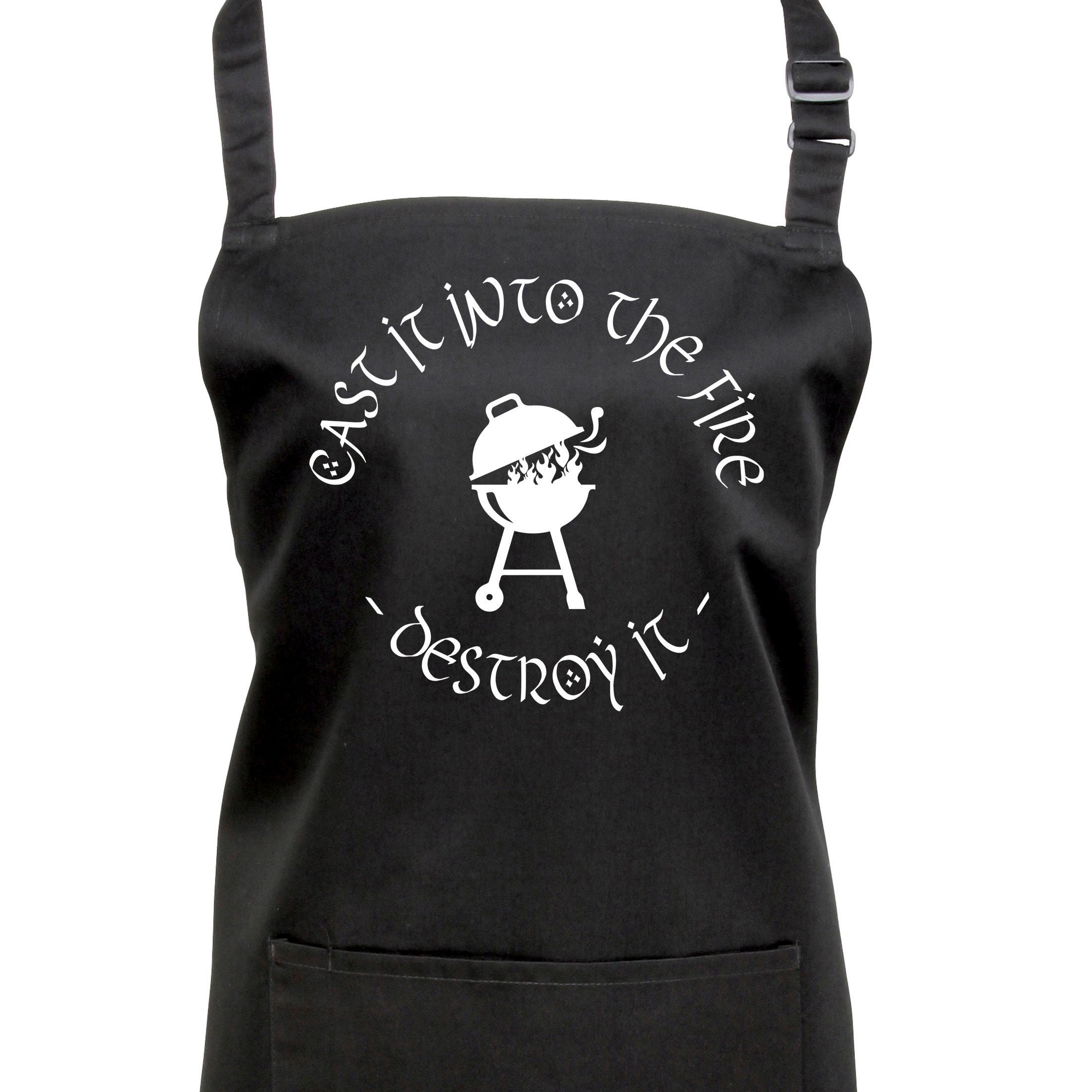 Jetez-Le Dans Le Feu Drôle de Tablier Barbecue avec Poche/Choix 20 Couleurs | Ref 1287