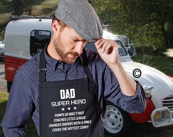 Personalized Dad Super Hero. Add His Super Powers. In 25 Colours.