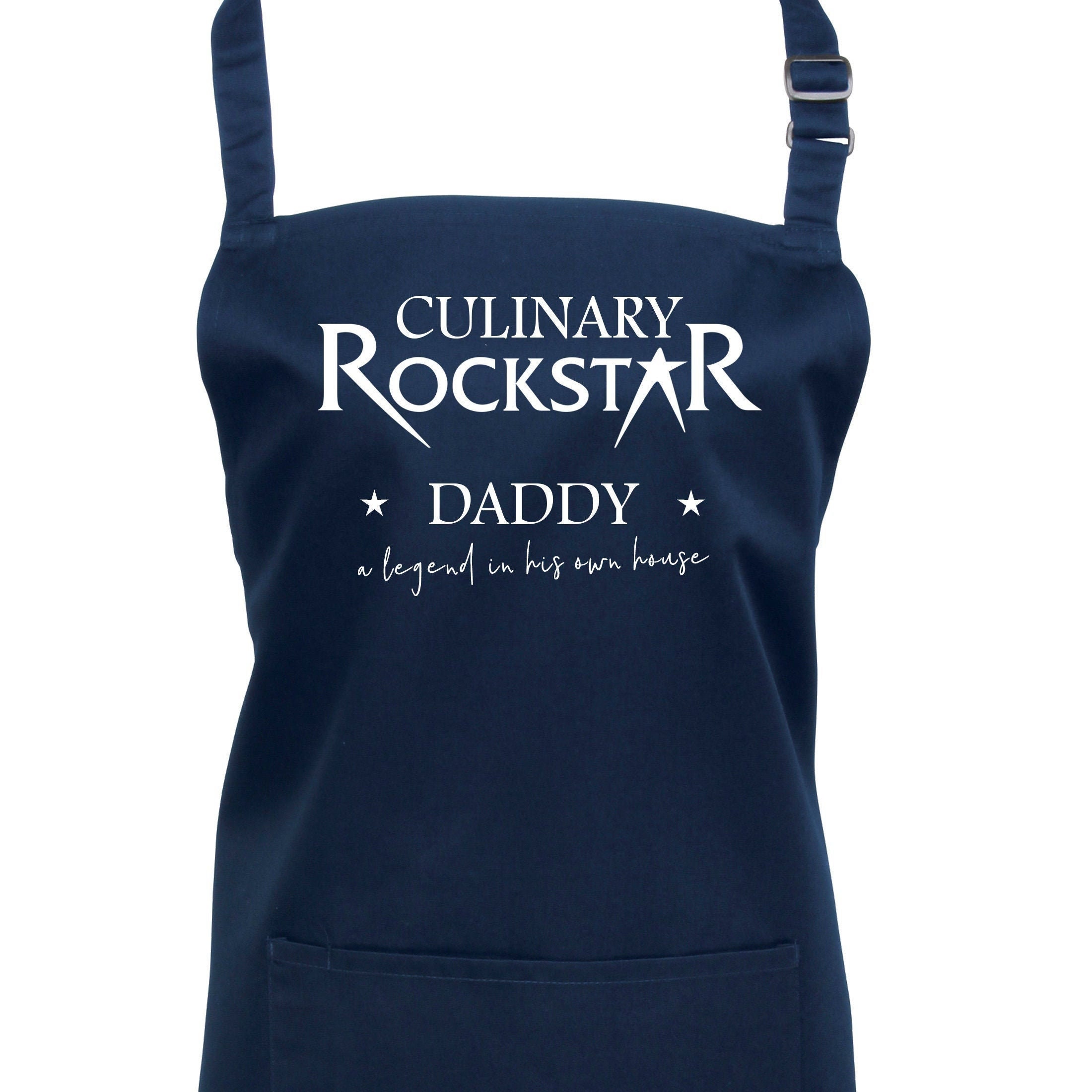Tablier de Cuisine Culinaire Rockstar Personnalisé. Ajoutez Votre Nom et Une Ligne Amusante Propre T