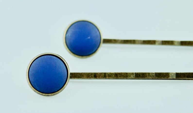 2 Dark Blue Bobby Pins Hair Clips Hair Clips Polaris Etsy