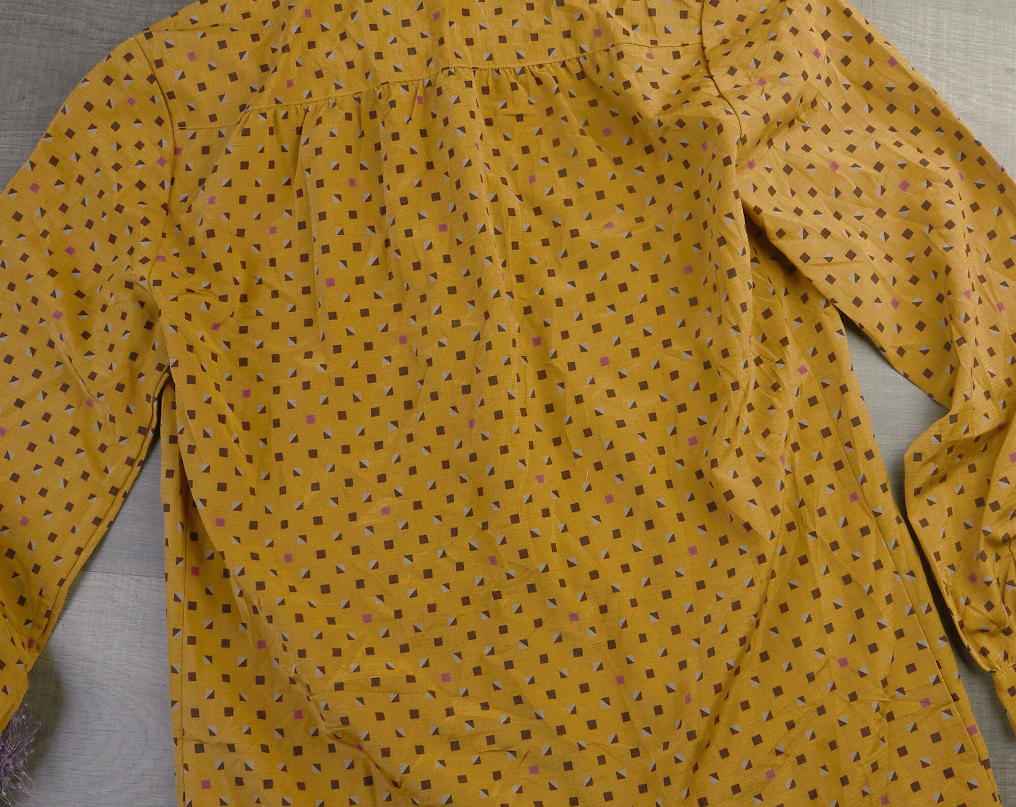 Women vintage yellow shirt Long sleeve women blouse | Etsy
