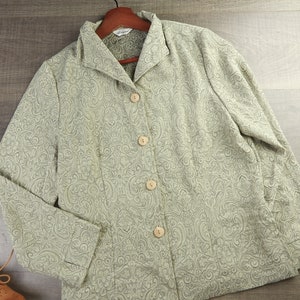 L-39&quot;, US12-14 | 70&#39;s Vintage Women Blouse | Green Top Blouse | Women&#39;s Vintage Clothing | Women&#39;s vintage shirt