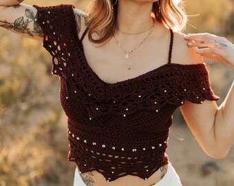 Wisteria Crochet Top PATTERN (en Español!)