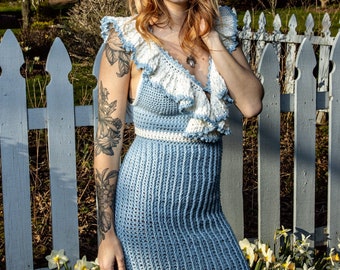 MOTIF de robe genévrier au crochet