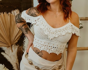 Wisteria Crochet Top PATTERN En Español (In Spanish!)