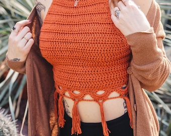 Sage Halter Top Crochet PATTERN