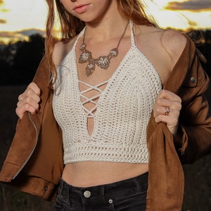 Venus Top Crochet PATTERN || Basic, easy bralette crop top, perfect for beginners. New crocheters, start here!