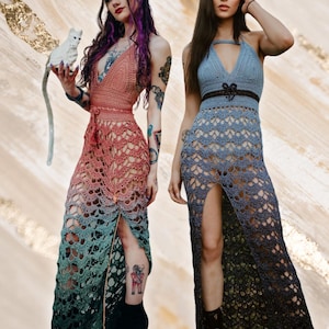 Alice Dress Crochet PATTERN: Lacy Elegant Maxi Design