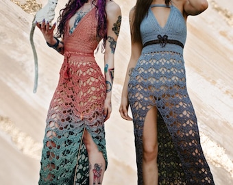 Alice Dress Crochet PATTERN: Lacy Elegant Maxi Design