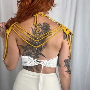 Valkyrie Crochet Crop Top PATTERN: Fantasy Cosplay image 3
