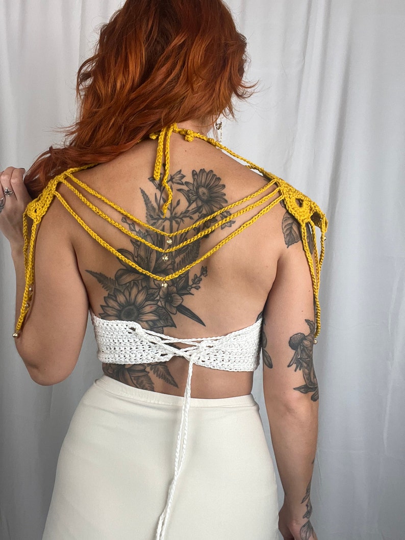 Valkyrie Crochet Crop Top PATTERN: Fantasy Cosplay image 3