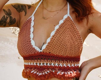 Daisy Crochet Top PATTERN auf Deutsch (In German!)