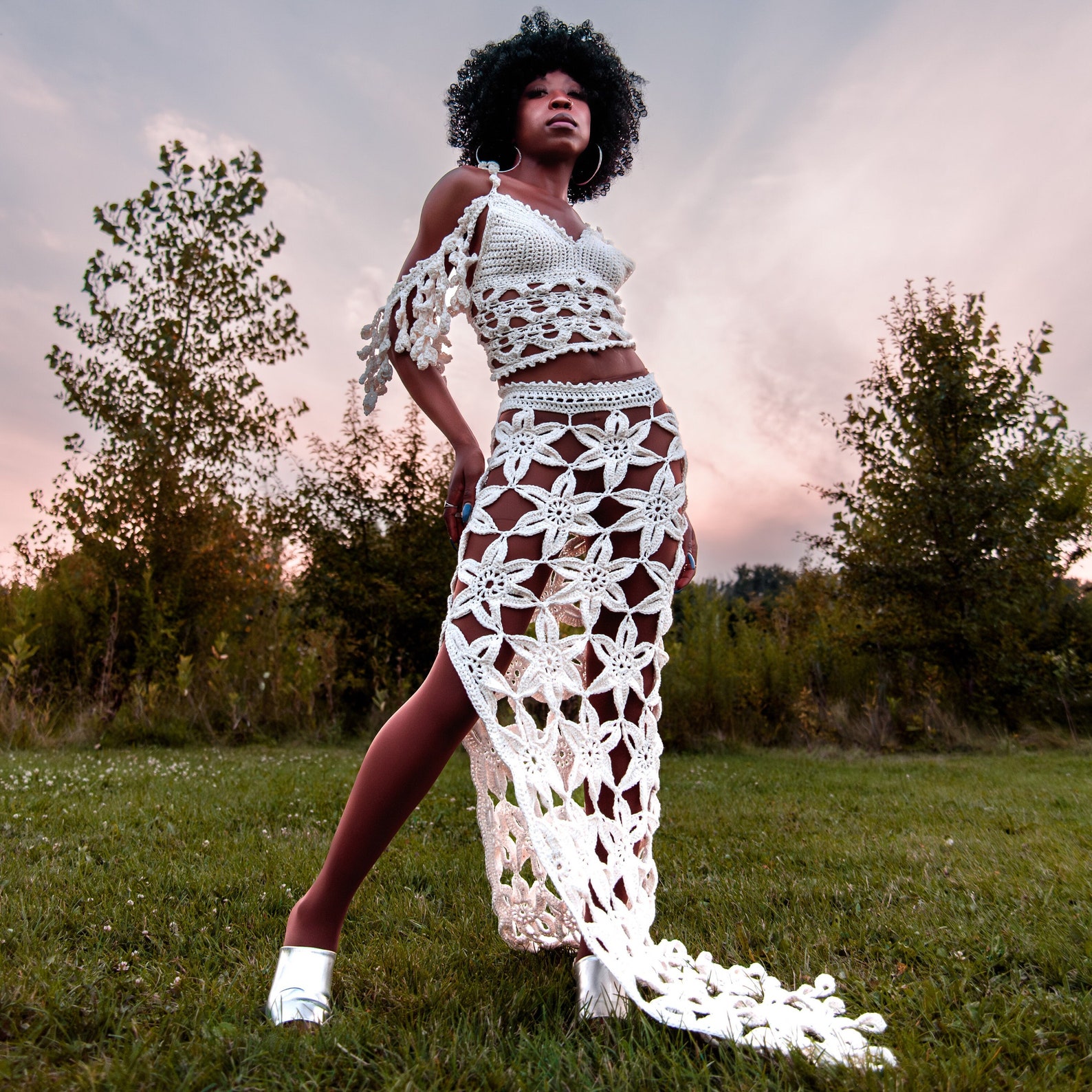 Flora Crochet Top and Skirt Set PATTERN - Etsy