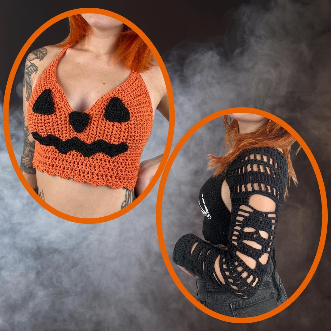 skeleton hand bralette