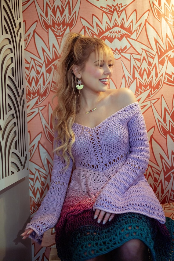 Hera 3-in-1 Crochet PATTERN: Dress, Short Sleeve Top, and Bell Long Sleeve Top Instructions
