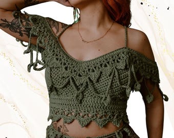 Gaia Crochet Top PATTERN En Español (In Spanish!)