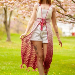 Hibiscus Crochet Coverup PATTERN: Summer Beach Dress