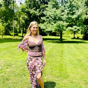 Flora Crochet Top and Skirt Set PATTERN - Etsy