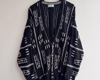 Vintage Carlo Colucci Knit Cardigan Sweater L-XL Men's