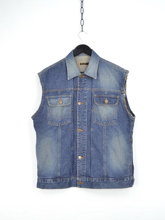 wrangler jean vest