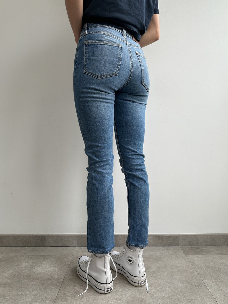 Acne Studios Skinny Blue Denim Pants Jeans 26x32 image 3