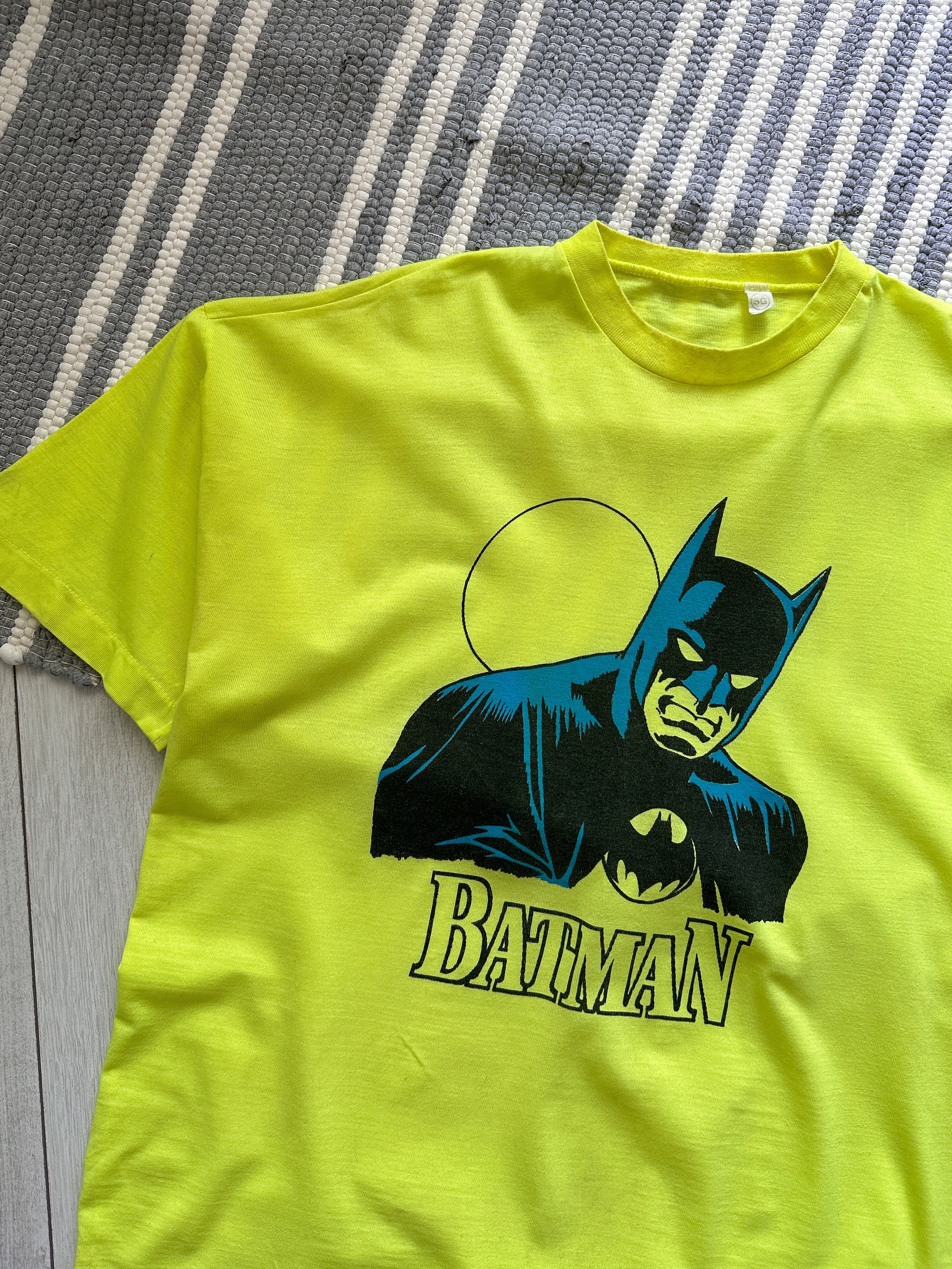Vintage 90s Batman Tee T Shirts Yellow Superhero - Etsy