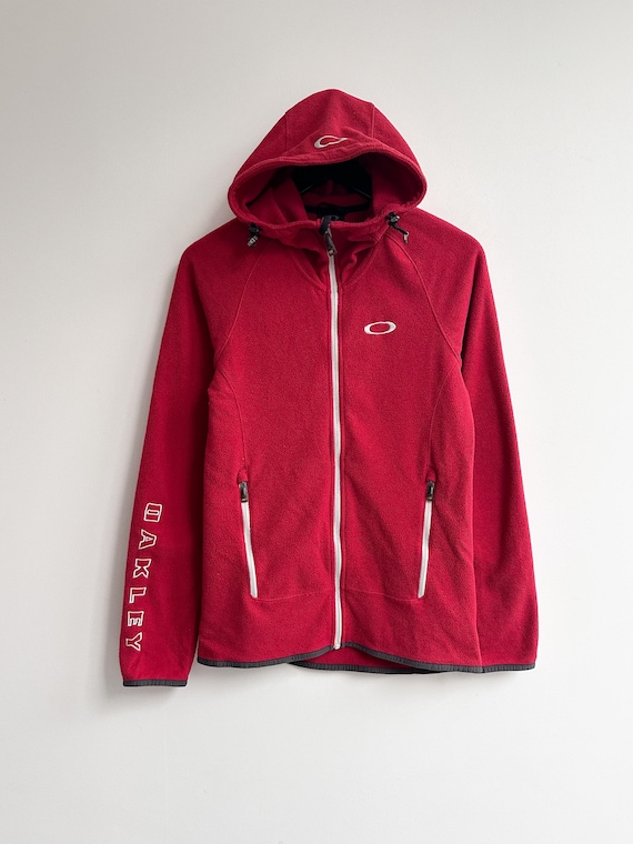 Vintage Oakley Full Zip Fleece Jacket Red Size S - Etsy