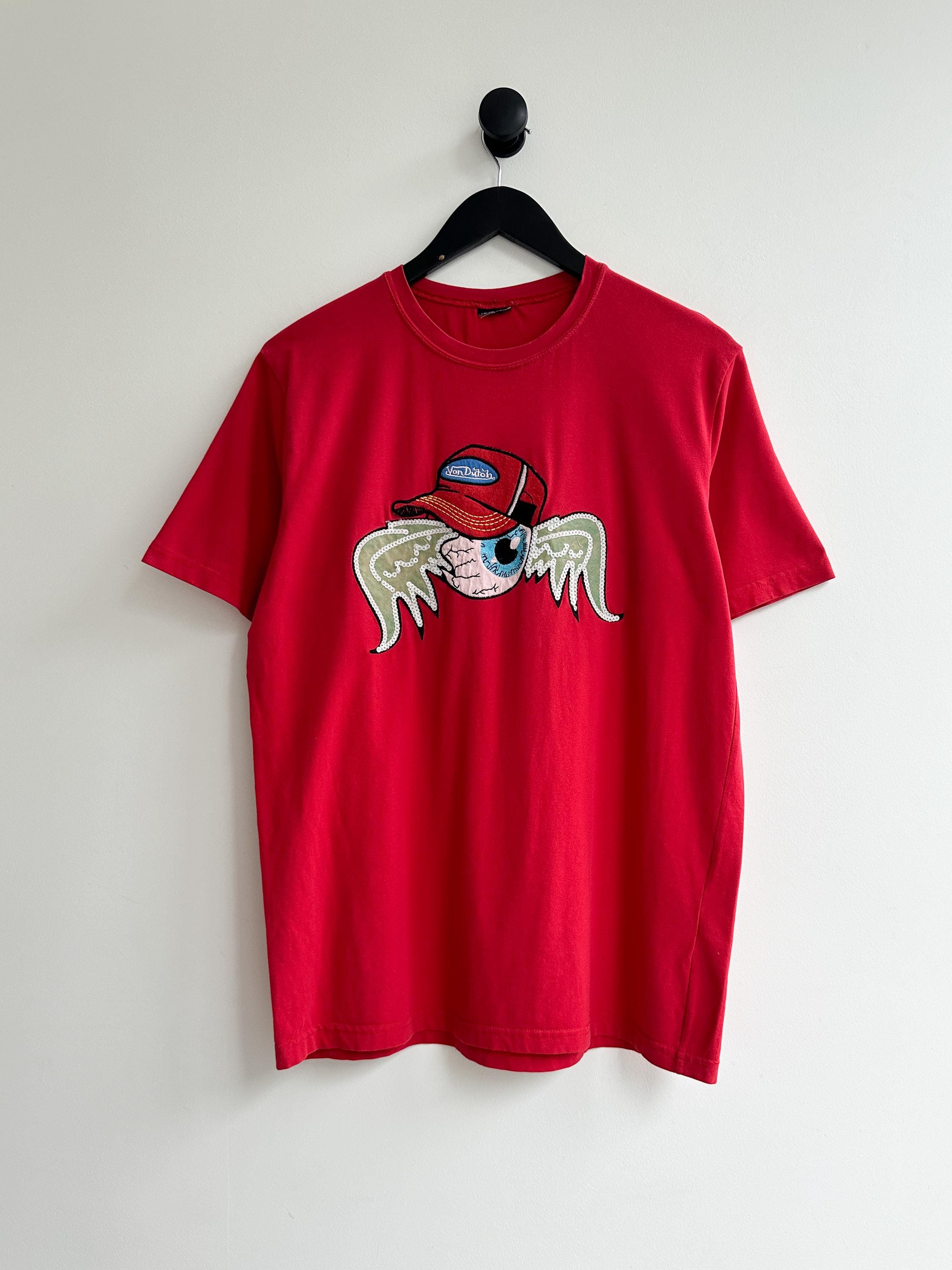 Von Dutch Y2K Vintage red Tee Shirt size M