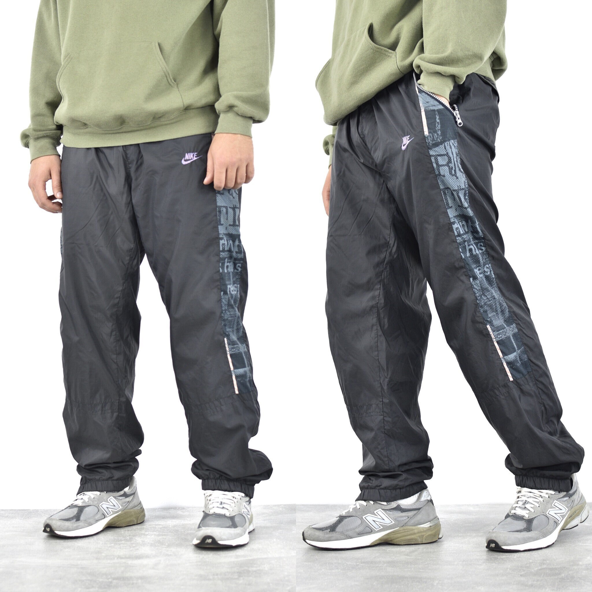 NIKE NYLON TRACK PANTS-connectedremag.com