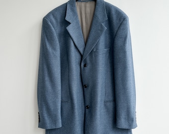 Giacca vintage blu Hugo Boss Loro Piana