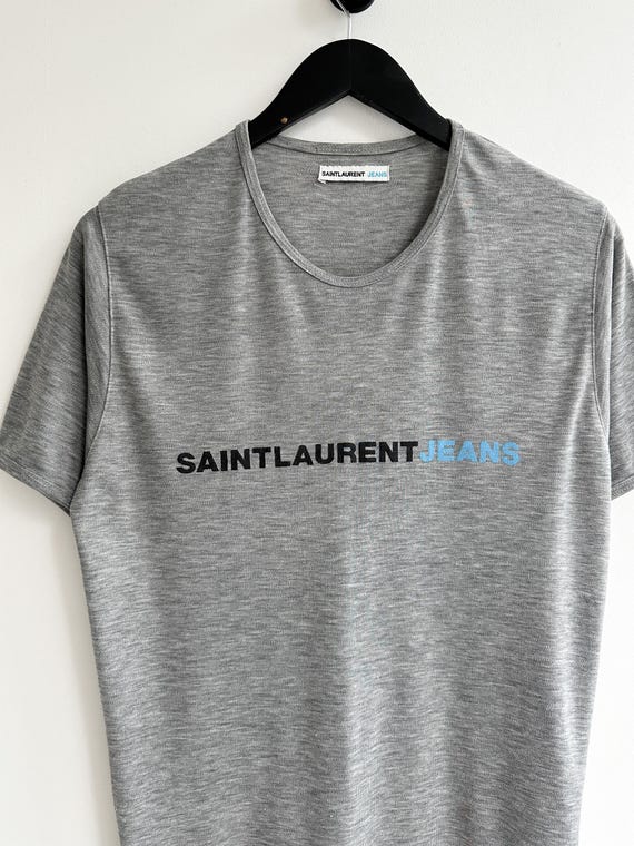 Vintage Saint Laurent Jeans YSL Tee Shirt Size M Men