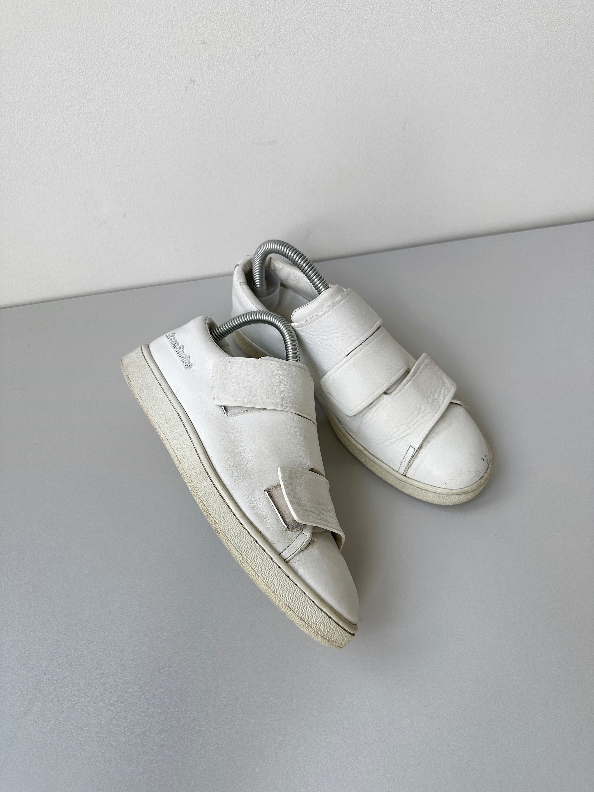 Acne Studios White Velcro Strap Sneakers (New) for Sale in Boston