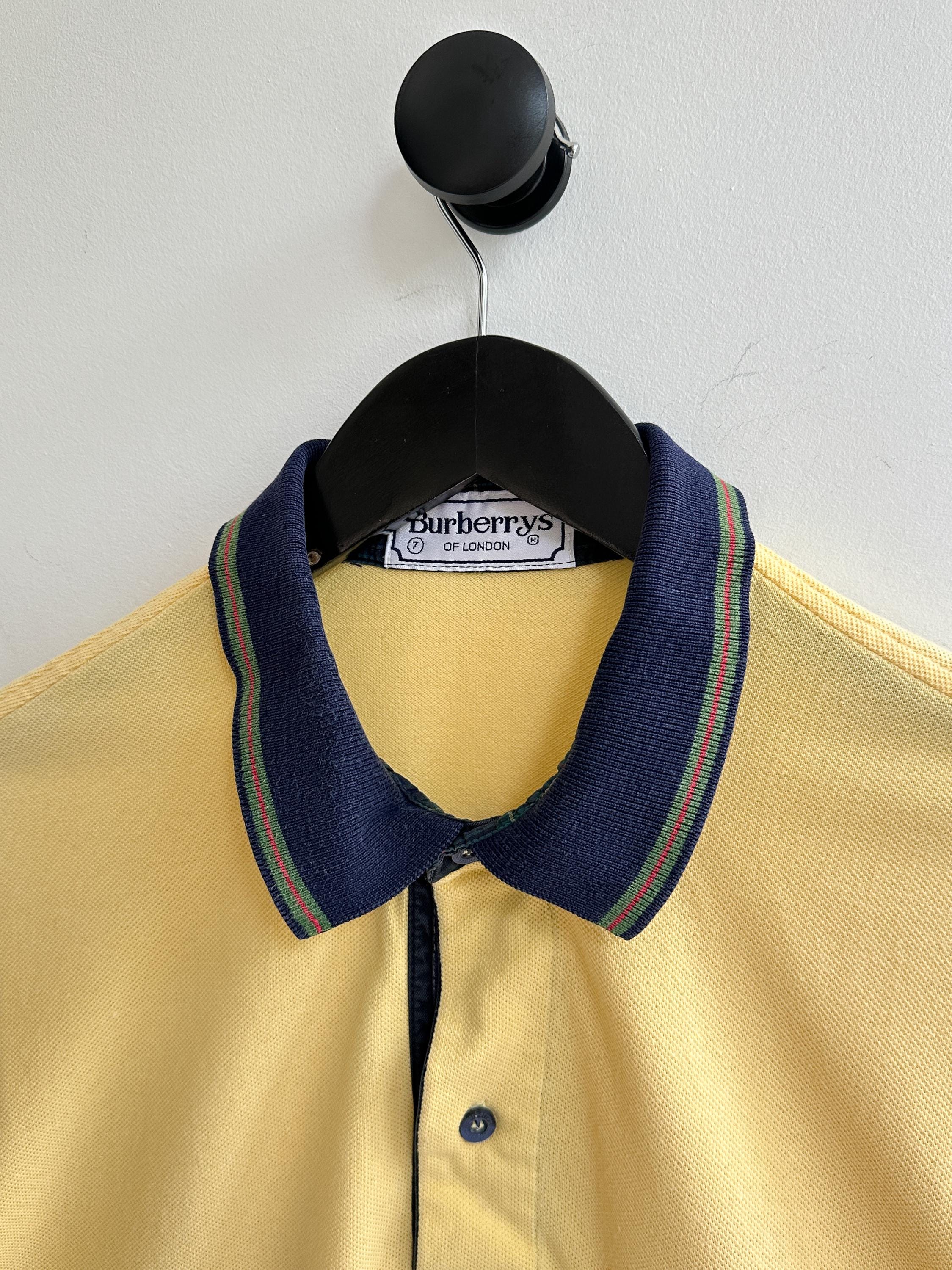 Vintage 90s Burberrys Polo Shirt Yellow Size XL - Etsy New Zealand