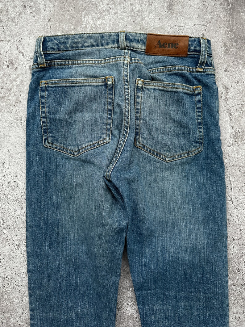 Acne Studios Skinny Blue Denim Pants Jeans 26x32 image 7