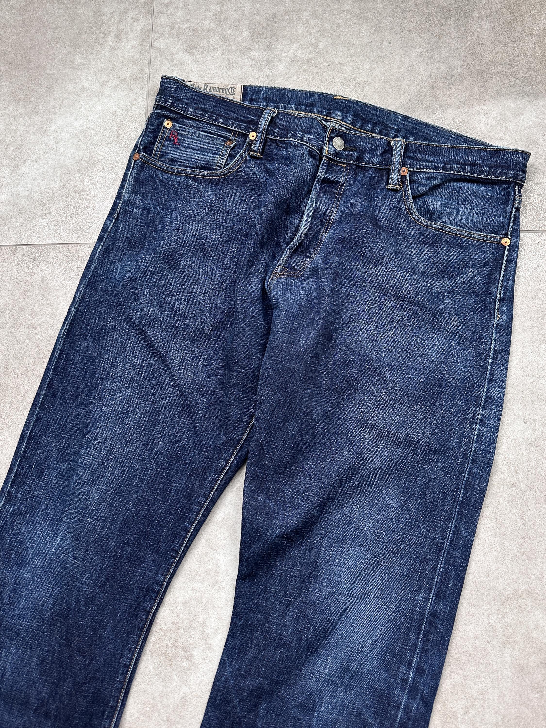 Vintage Y2k Polo Ralph Lauren Blue Denim Jeans 36x34 Mens - Etsy