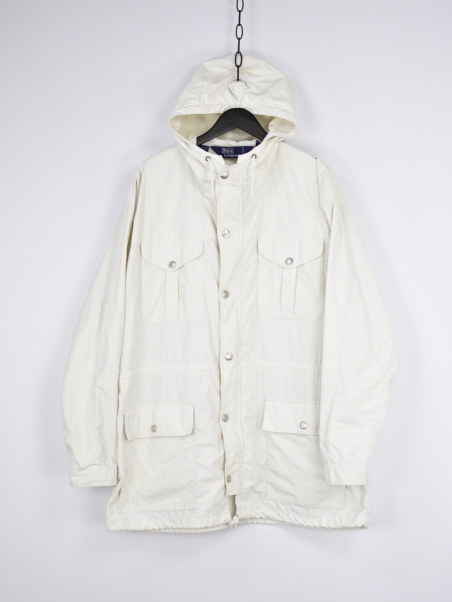 Vintage Polo Ralph Lauren White Light Jacket | Etsy