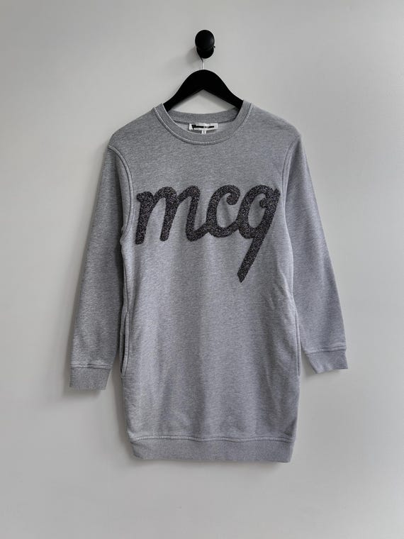 Mcq Alexander Mcqueen Sweatshirt Dress Womens Size S Big Logo Etsy UK