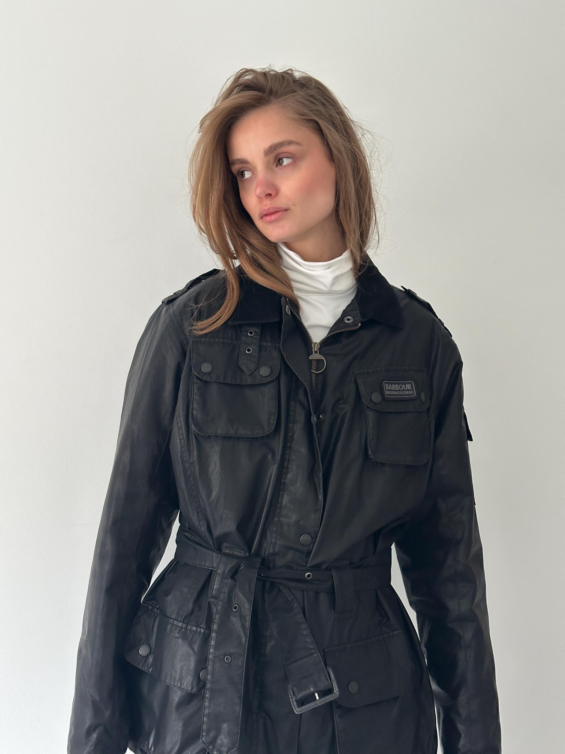 Barbour Jacket Women Black - Etsy