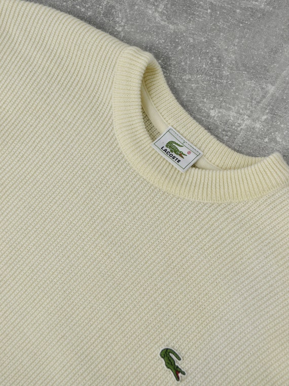 Vintage Lacoste Cream Sweater Jumper 
