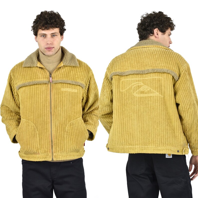 Vintage Quiksilver Sherpa Suede Jacket 