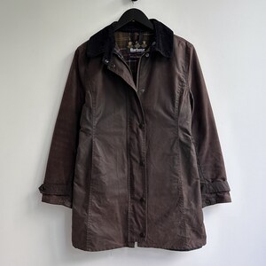 Vintage Barbour Wax Coat Jacket Brown Size M - Etsy