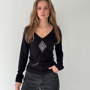 Vintage Roberto Cavalli Longsleeve Blouse Shirt Size S