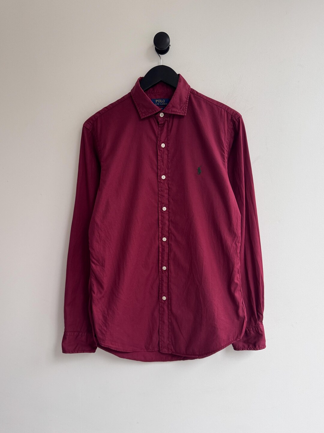 Vintage Polo Ralph Lauren Burgundy Button up Shirt Mens Size M - Etsy