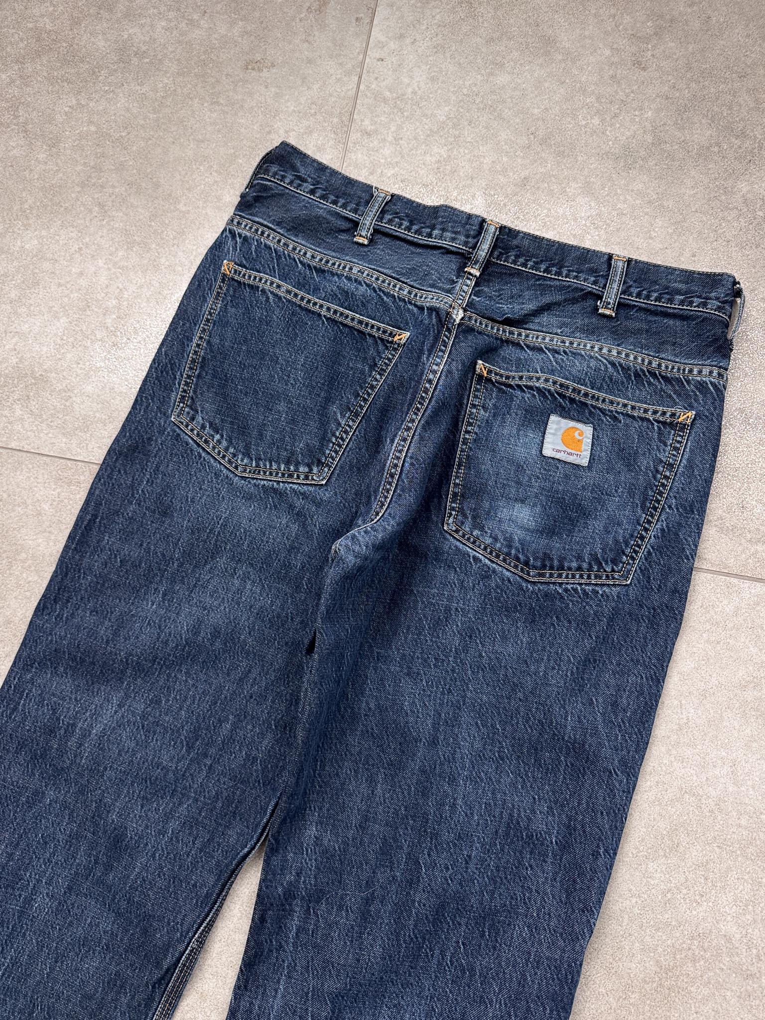 Vintage Y2k Carhartt Staff Pant Blue Jeans 34x30 - Etsy Israel