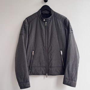 Vintage Hugo Boss Bomberjacka Grå Storlek M Herr