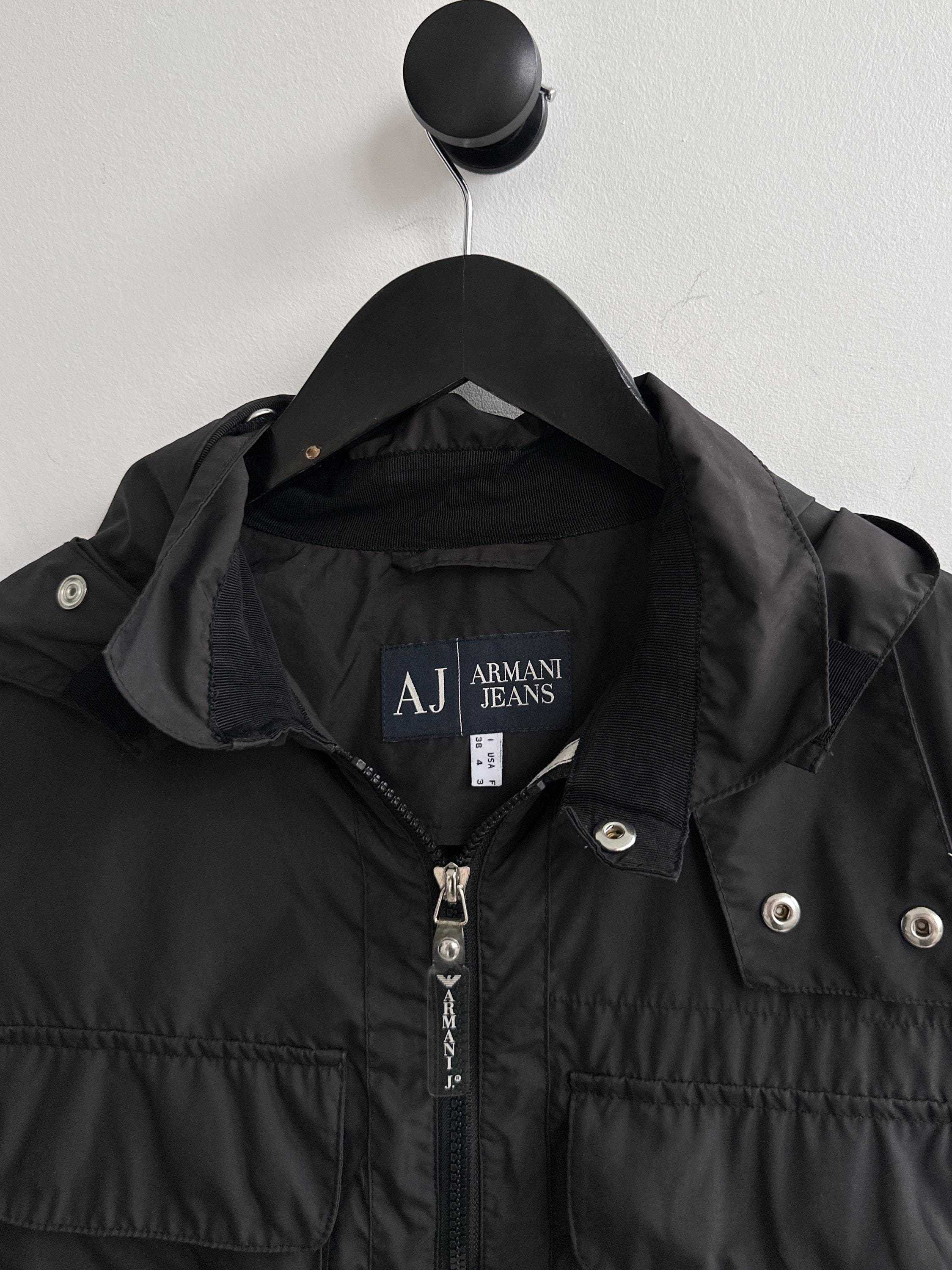 Vintage Armani Jeans Light Jacket Womens Size S Black - Etsy