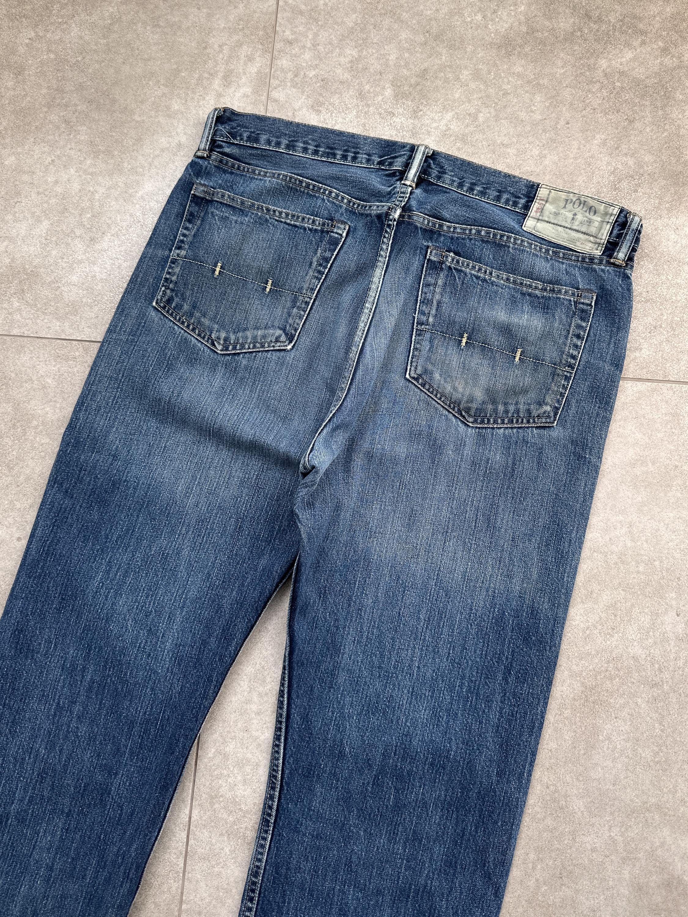 Vintage Y2k Polo Ralph Lauren Blue Denim Jeans 36x32 Mens - Etsy